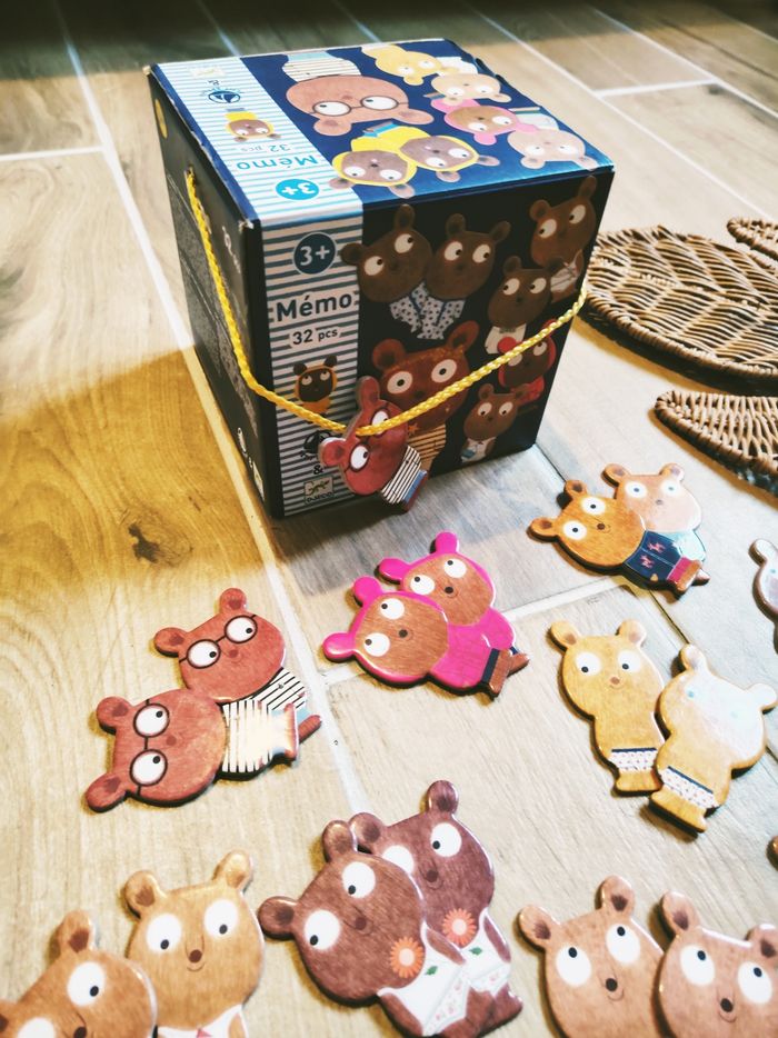 🐻Jeu de Mémorisation Les oursons petit bateau marque Djeco - photo numéro 2