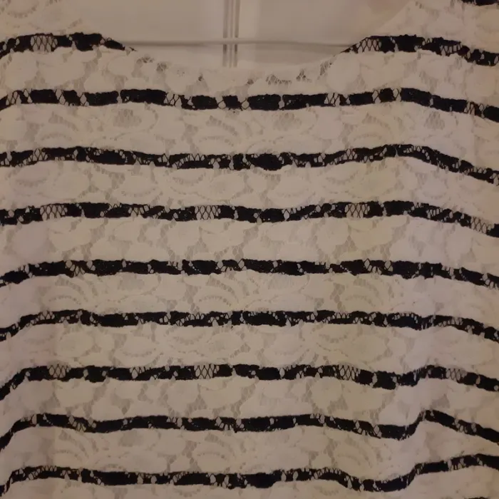 Robe droite rayée bleu marine et blanche T40 - photo numéro 3