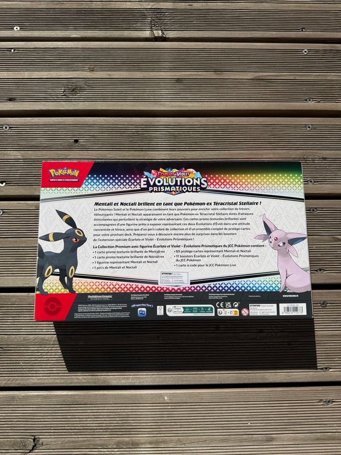 Coffret Pokémon collection premium avec figurine ev8.5 Évolutions Prismatiques - photo numéro 2