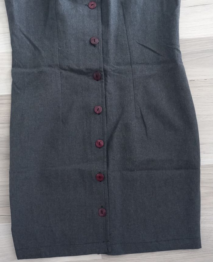 Robe chemise sans manches grise Jennyfer taille M - photo numéro 4