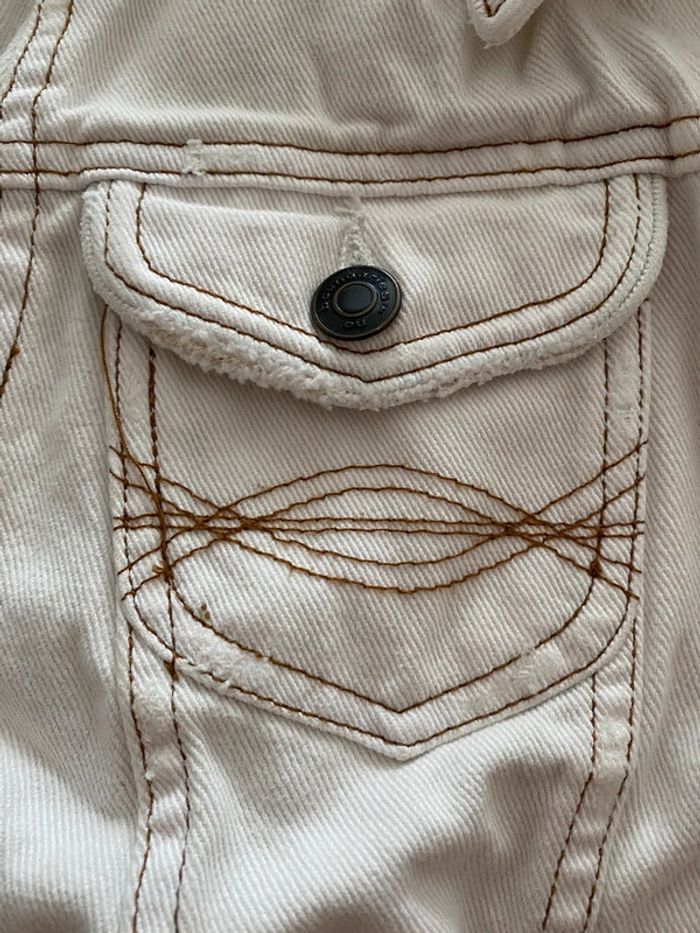 Veste en jean blanche taille M junior - photo numéro 3