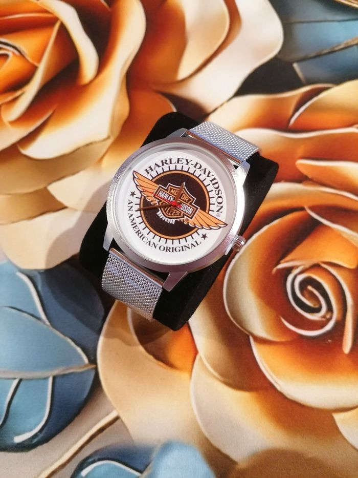 Montre harley davidson argenté