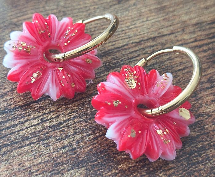 Boucles d'oreilles faites mains - photo numéro 5