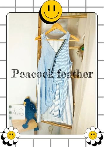 Robe bleue blanche la mode est à vous 42