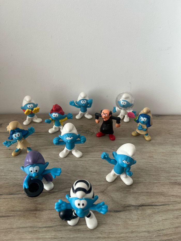 Lot de 11 figurines Schtroumpfs – Happy Meal McDonald’s 2018 – Édition 60e anniversaire - photo numéro 5