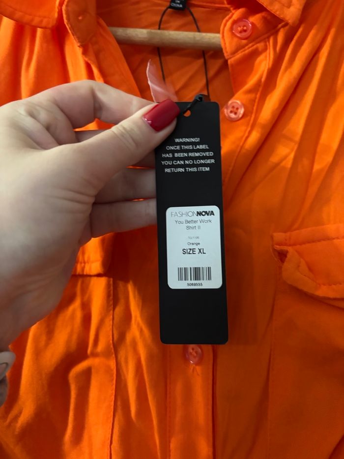 Chemise orange - photo numéro 2