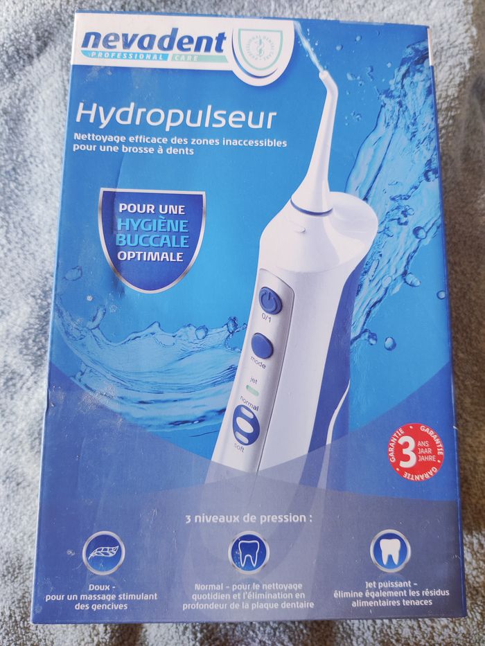 Hydropulseur brosse jet nettoyage dent Nevadent, neuf dans boite - photo numéro 3