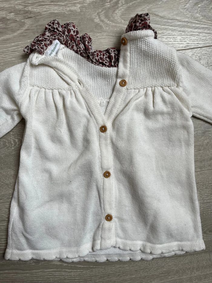 Robe hiver 3 mois col fleuri - photo numéro 4