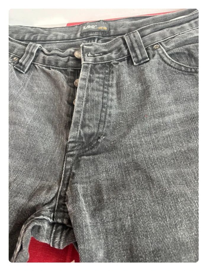 Jeans Lee gris taille 44 coupe droite patte large - photo numéro 11