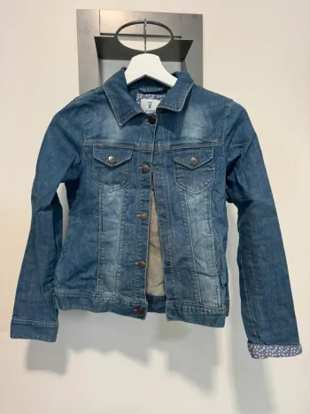 Veste en jeans Okaïdi fille 12 ans bleu marine
