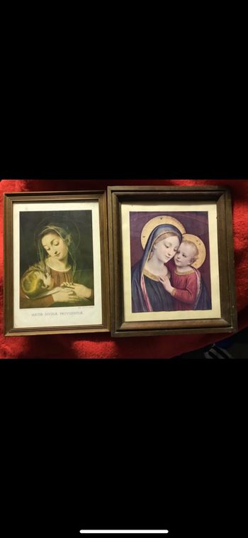 Lot de 2 cadres religieux