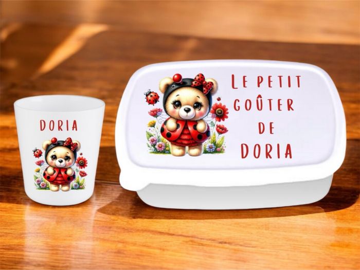 Le set goûter personnalisé (gobelet + boîte à goûter) - photo numéro 6
