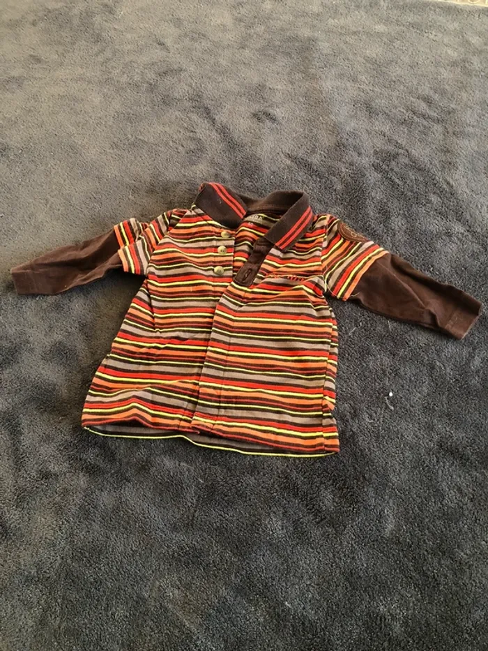Ensemble polo et salopette bébé garçon 3 mois - photo numéro 4