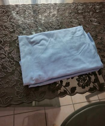 Drap housse combi sac de couchette avec élastique bleu jamais utilisé 54x130cm