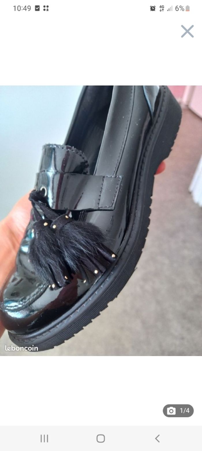 Chaussure verni noir