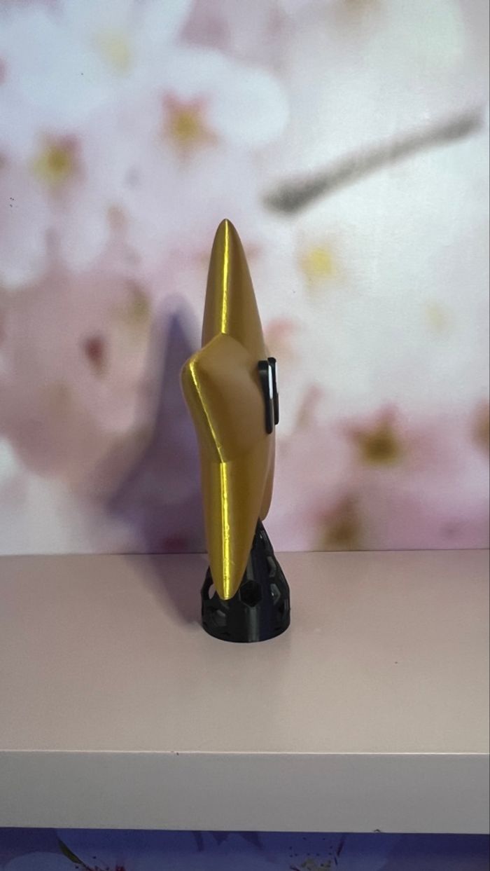 Étoile sapin de Noël Mario doré avec support pour fixer au sapins - photo numéro 3