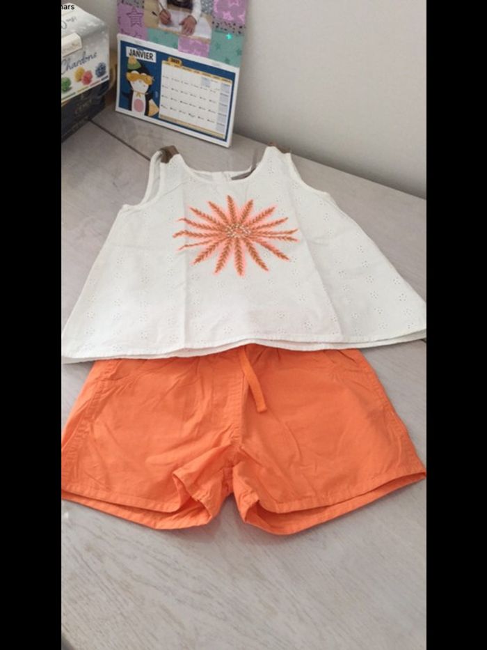 Débardeur blanc broderies 6 ans Orchestra - photo numéro 9