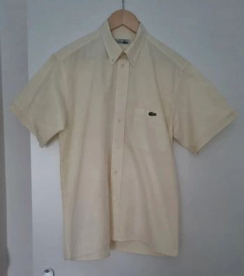 Chemise jaune manches courtes