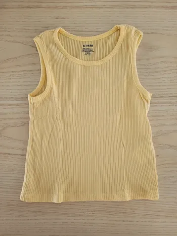 Débardeur jaune Kiabi 24 mois