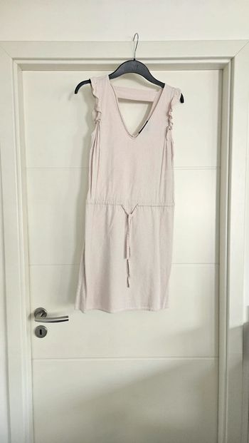 Robe coton rose clair, taille 34, Etam
