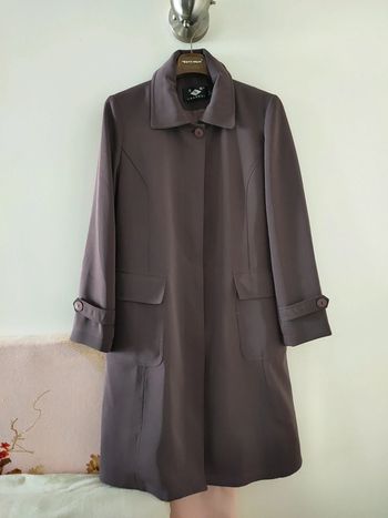 Manteau longue en violet