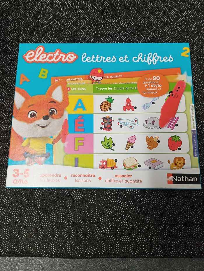 Jeu éducatif "Électro lettres et chiffres"
