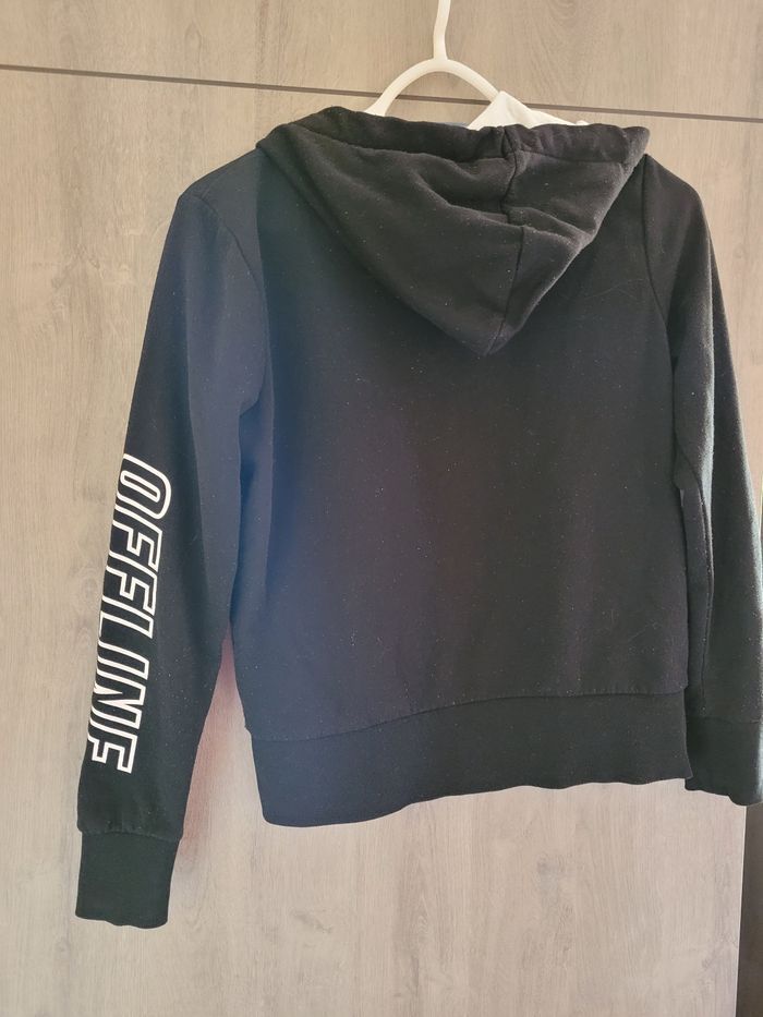 Gilet noir zippé taille XS Jennyfer - photo numéro 2