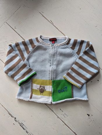 Gilet zippé Catimini en taille 18 mois