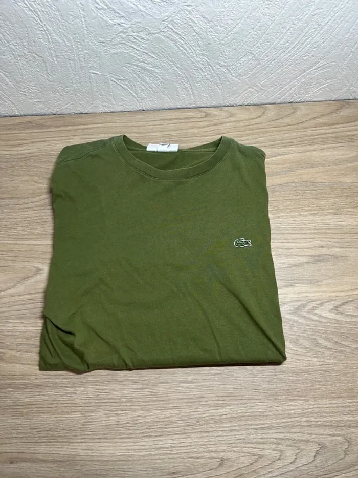 T-shirt Lacoste - couleur kaki - taille S
