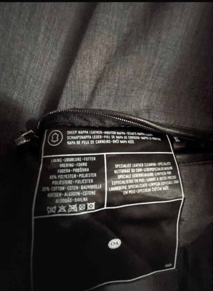 Veste en véritable cuir noir taille XL - photo numéro 9