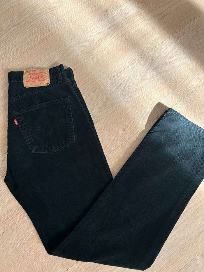 Jean Levi’s 551 en velours côtelé noir – W32 L34 – vintage USA - photo numéro 3