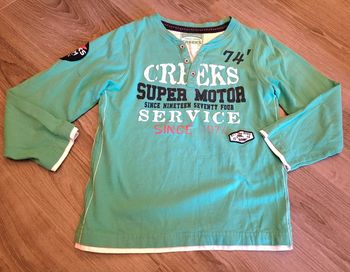 Tee-shirt menthe ML Creeks 8 ans