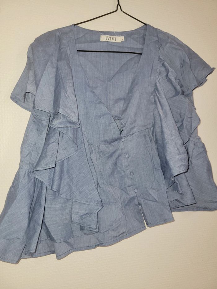 Blouse sans manche à volants - photo numéro 4