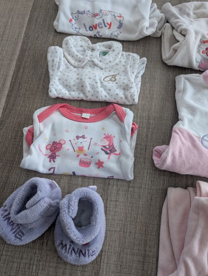 Lot 1 mois body pyjama chausson - photo numéro 3