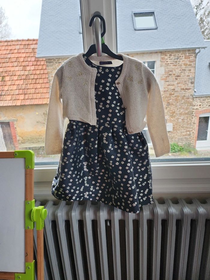 Ensemble robe et boleros de noel 5 ans