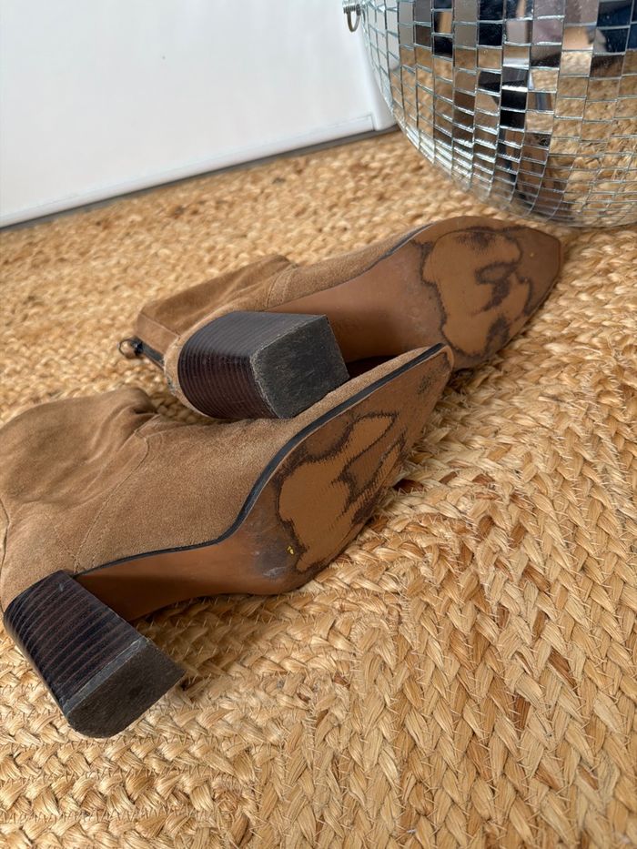 bottines talon daim zara - photo numéro 6