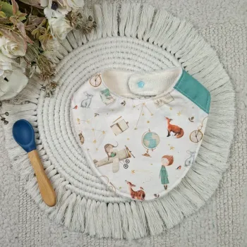 Bavoir bandana motif petit prince 0-9 mois