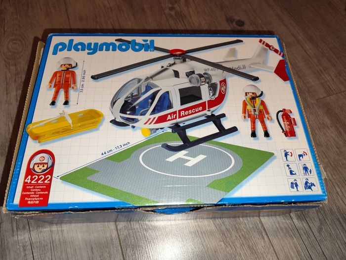 Hélicoptère de sauvetage playmobil - photo numéro 2