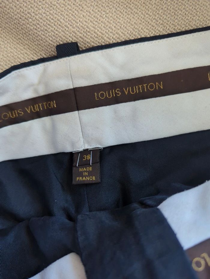 Pantalon classique bi matière cachemire laine et polyester - photo numéro 6