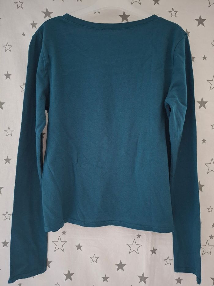 Tee-shirt bleu roi avec Inscription Sorry 12 ans Kiabi
Très bon état ni trous ni tache - photo numéro 5