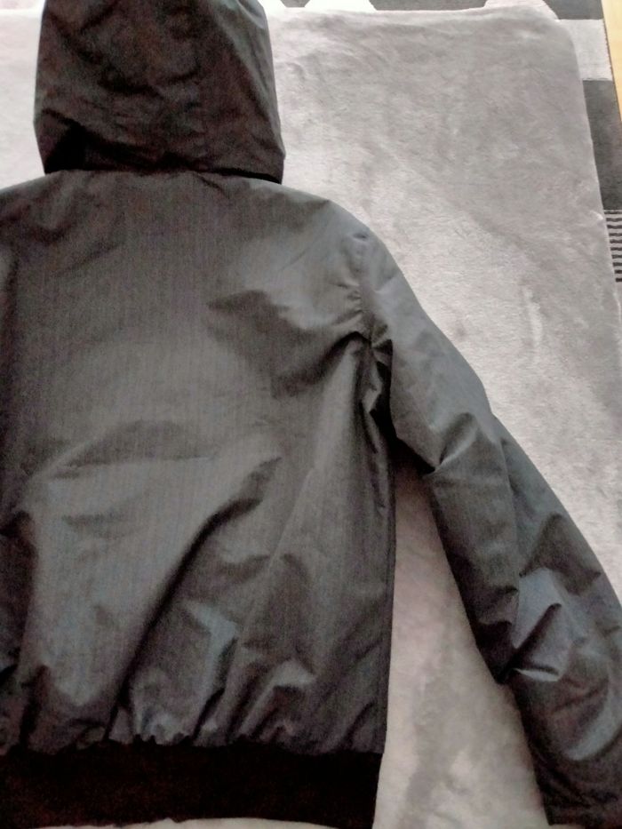 Manteau gris foncé chiné à capuche Firefly - photo numéro 7