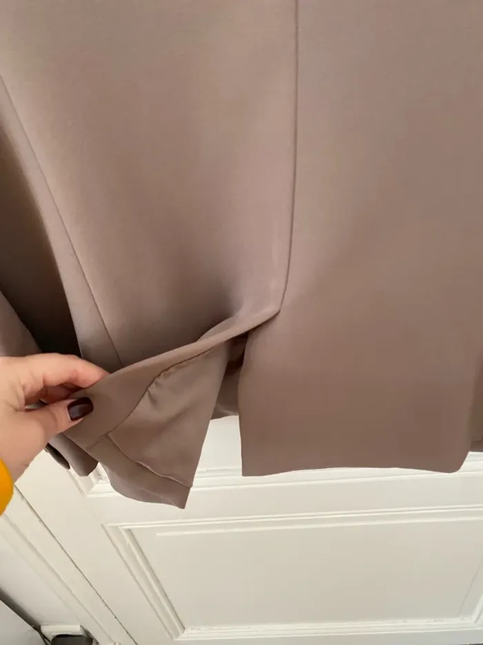 Blazer taupe à épaulettes Custommade - photo numéro 8
