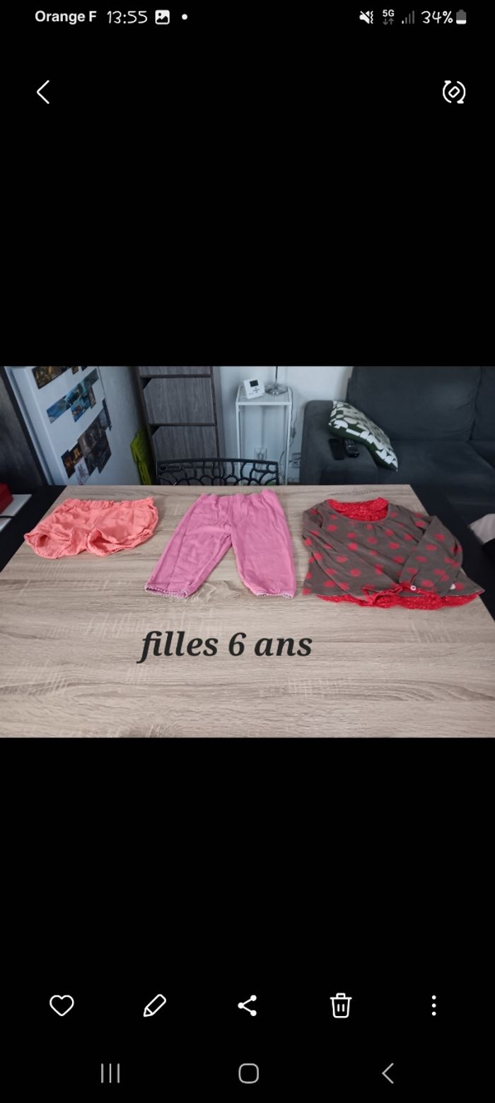 Vêtements filles 6 ans