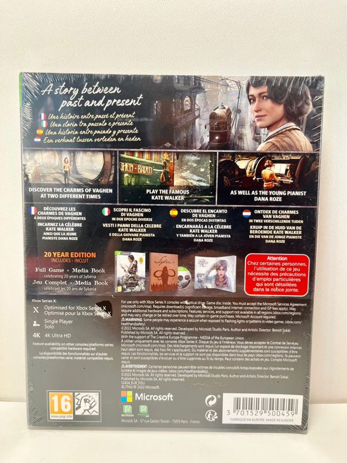 Jeu Sous Blister XBox Series X : Syberia Collector 20 year Edition - photo numéro 2