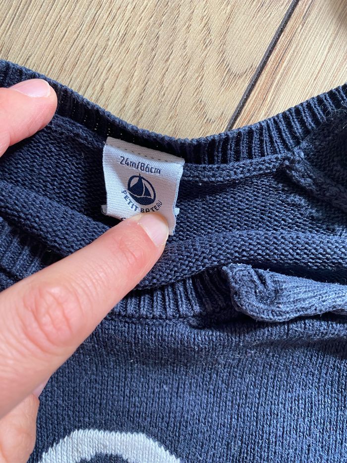 Pull encre marinière - photo numéro 2