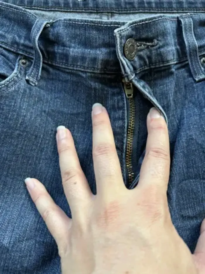 Jean Levi’s 505 Straight femme – taille 42/44 XL/2XL bleu foncé mi taille Modèle US rare - photo numéro 7