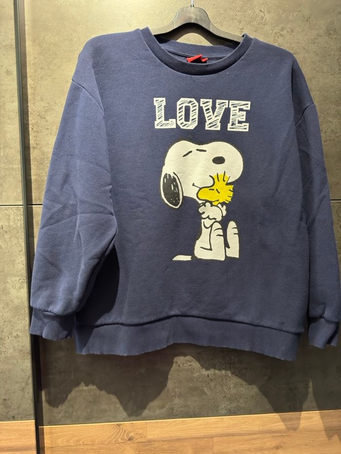 Sweat Snoopy LOVE – L femme (42‑44) 💙