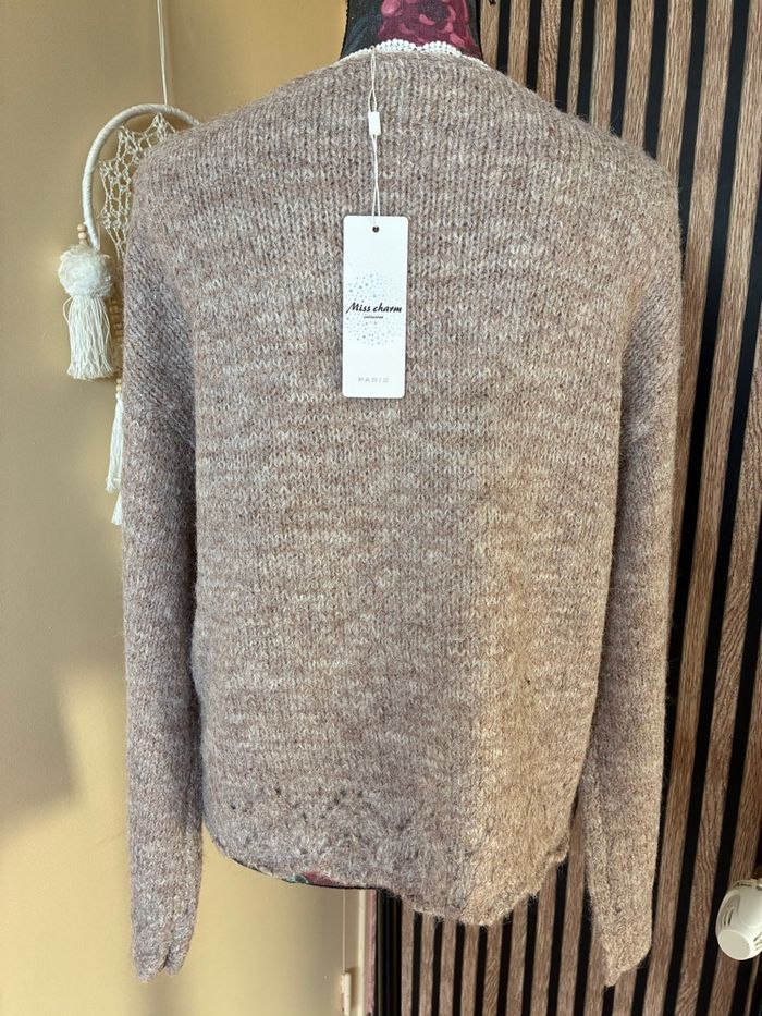 Pull marron taupe - photo numéro 4