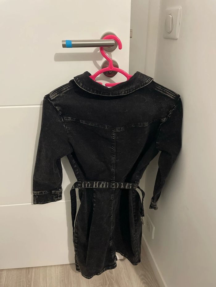 Robe en jean noir Bershka - photo numéro 4