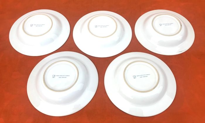 5 assiettes creuses Grès émaillé - photo numéro 3